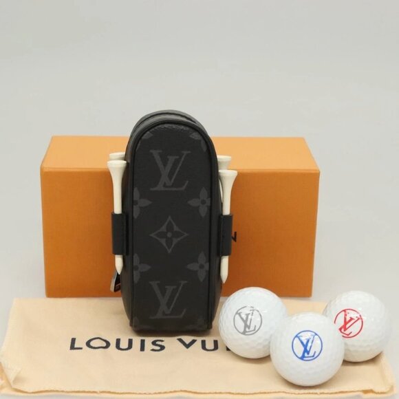 LOUIS VUITTON Monogram Eclipse Set Golf Andrews Bag Charm - Picture 1 of 16
